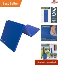 Tri-Fold Exercise Mat 6'x2' with Thick Cushion for Comfortable Workouts