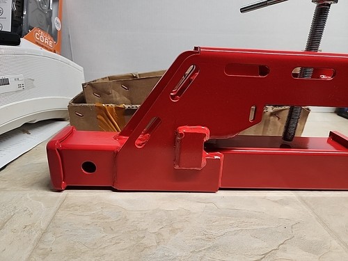 Trailer Hitch 2" Clamp On Receiver Tractor Bucket Mount Adapter For Deere Bobcat