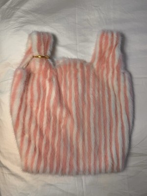 Simonetta Ravizza SALE Furissima Iconic Handbag PINK WHITE  *RARE
