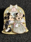 DISNEY PIN WEDDING DAY BRIDE GROOM WEDDING BELLS MICKEY MINNIE PEARL GOWN — photo 3