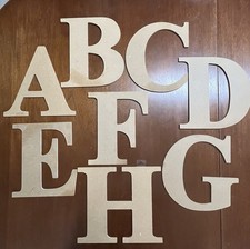 9 1/2" MDF Craft Letters A -Z