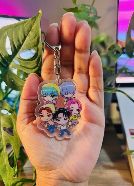 KPop Demon Hunter Saja Boys 11 Custom Acrylic Keychain