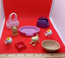 BARBIE PETS DOGS CATS LOTS PLUS ACCESSORIES mattel clothes 510