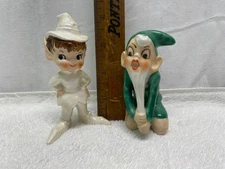 Vintage NIPPON YOKO BOEKI Green Elf stretch beard & Artmark White elf  Japan
