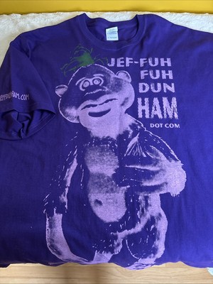 Gildan Jeff Dunham Tour Peanut Purple TShirt, JEF-FUH FUH DUN HAM DOT COM XL 100