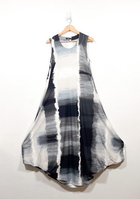 Ralston Dress Size S Midi Maxi Tie Dye Lagenlook Balloon Cocoon Jersey Boho Arty