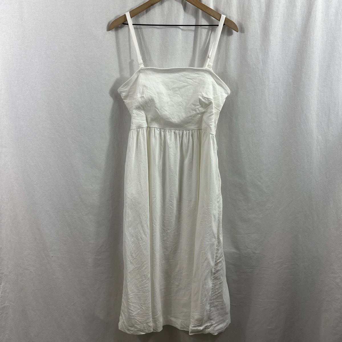 chinese dress ladies Joie Kenzie Linen Cotton Twist Strap Midi Dress – DGFOutlet