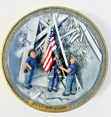 9/11 Suanti Collector Plate - 3D Limited Edition September 11, 2001 Tribute