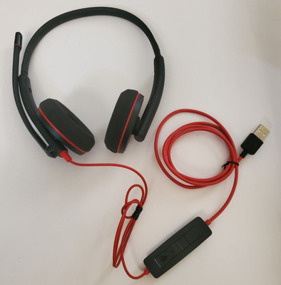 Plantronics Blackwire C3220 Stereo USB C Headset Black Headset Wired, Working