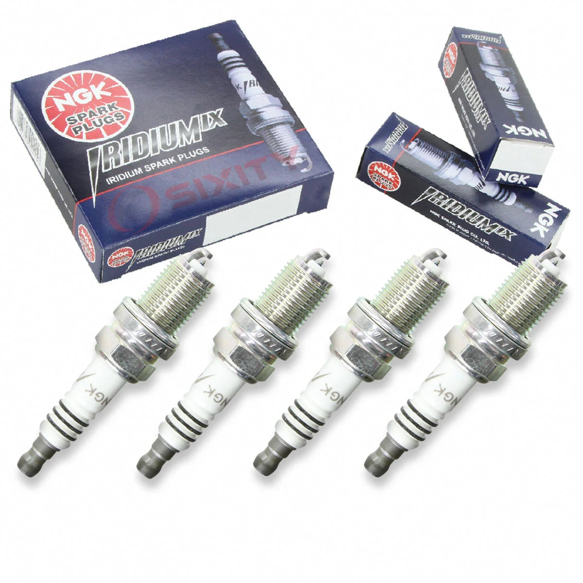 NGK 2668 Racing Colder Spark Plug Iridium Power  Set Of 4  BKR8EIX
