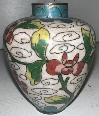 Antique Cloisonné Enamel Vase, Marked China - Image 1 of 4
