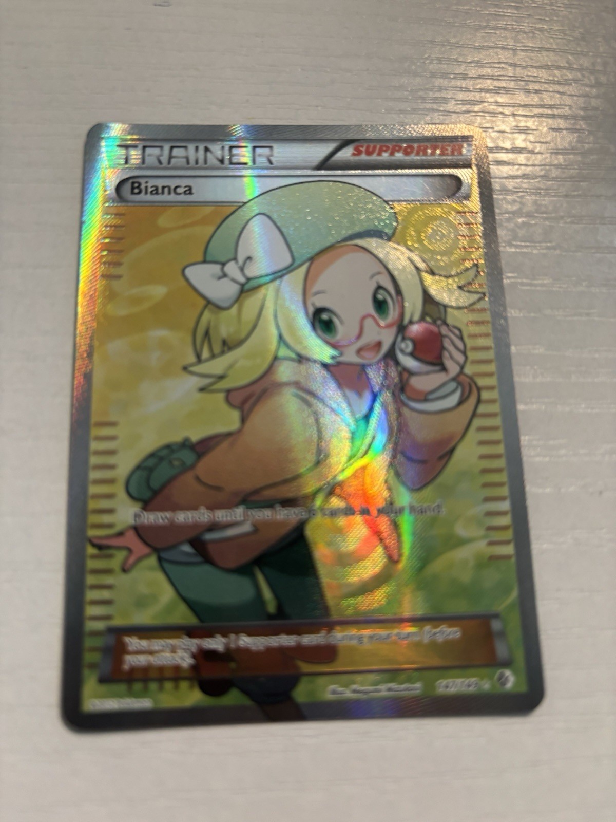 Pokémon TCG Bianca 147/149 Boundaries Crossed Full Art Ultra Rare Holo - NM/LP