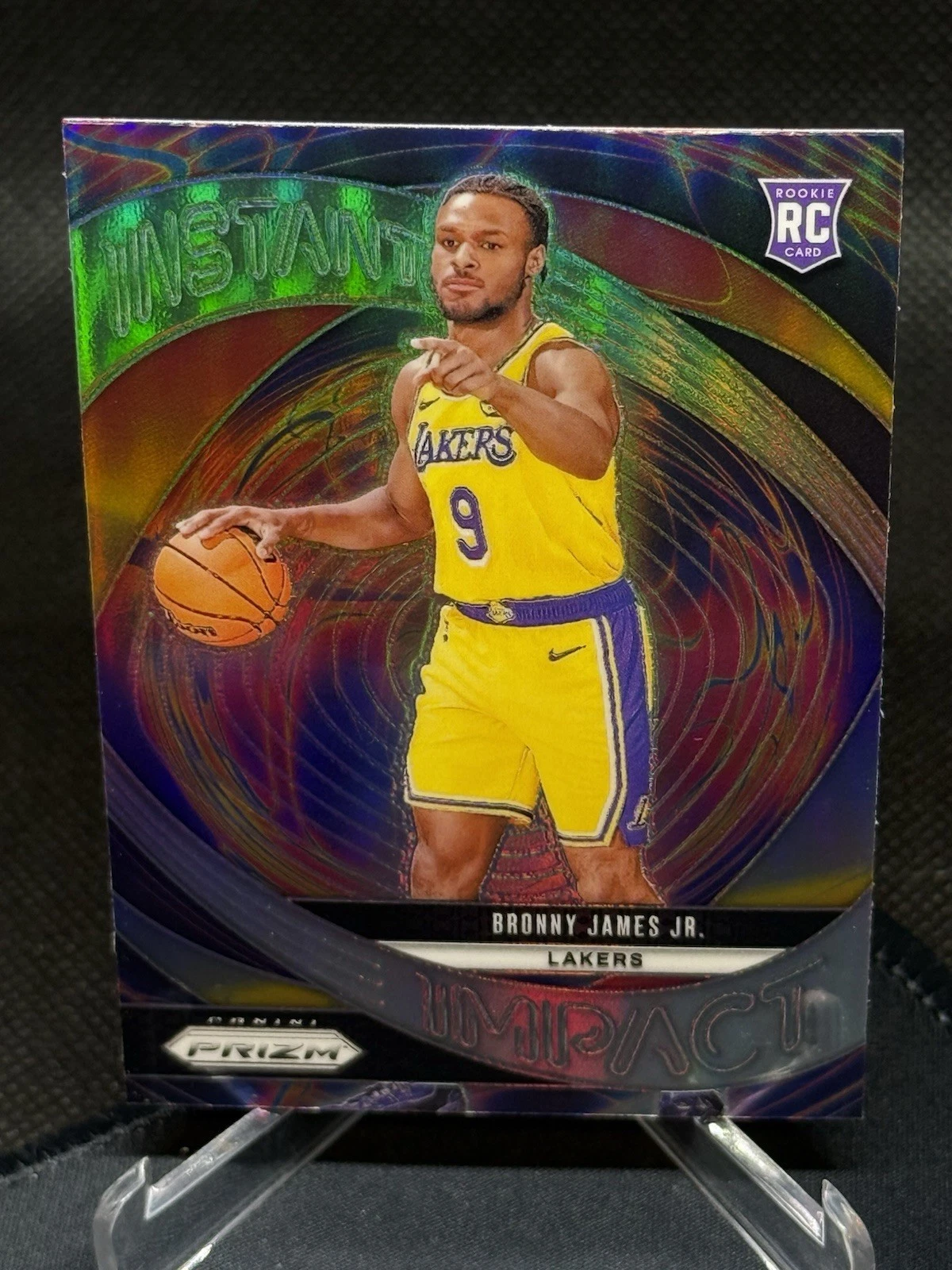 2024-25 Panini Prizm - Bronny James Instant Impact #7 Silver Prizm (RC)