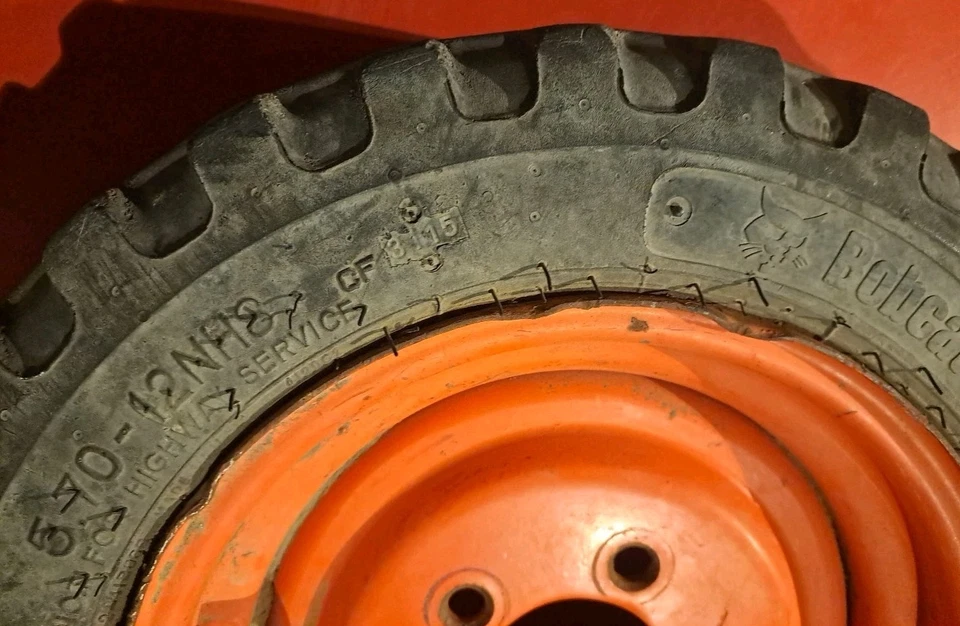 GENUINE BOBCAT 5.70-12 Skid Steer Tires/wheel - Image 2 of 4