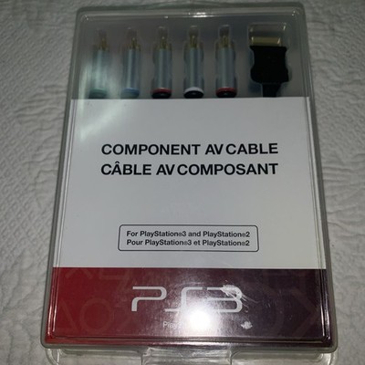 Sony PlayStation 3 Component AV Cable PS2 PS3 Gold Tip Brand New Factory Sealed