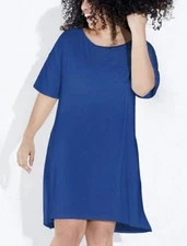 Recliner NYC Night Tee Sleep Dress Night Gown Women’s 3XL NAVY BLUE New w tags