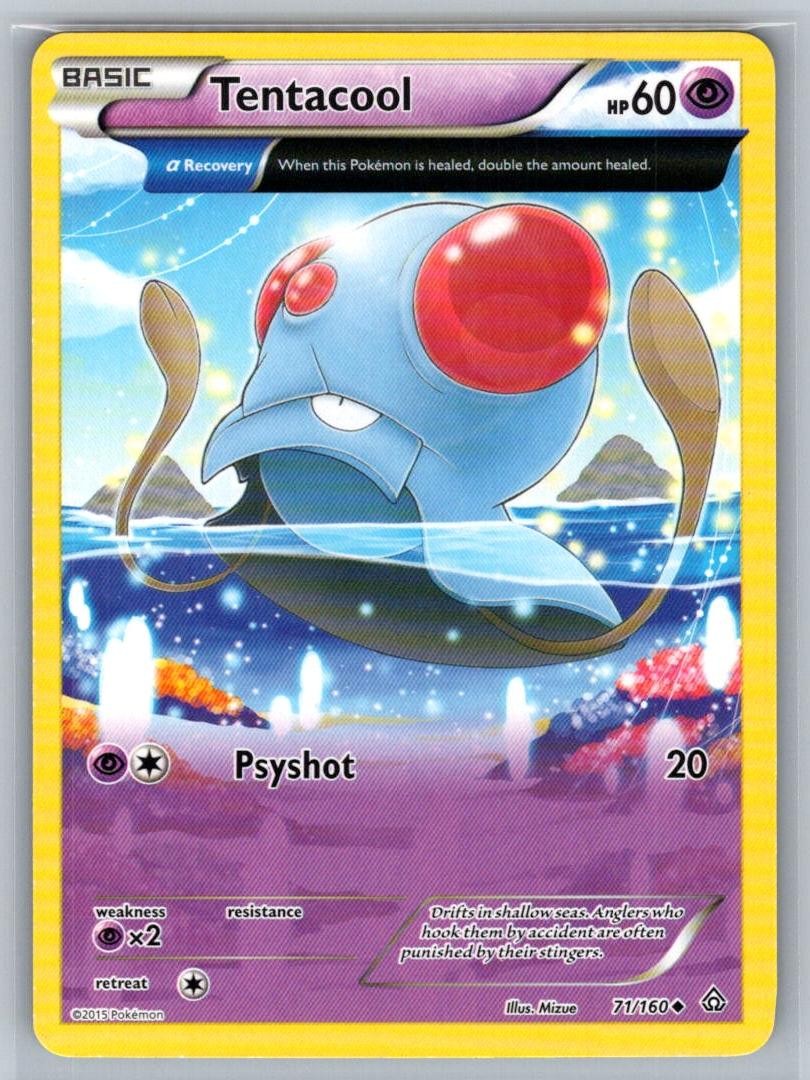 TENTACOOL 71/160 UC PRIMAL CLASH POKEMON NEAR MINT TENTACOOL