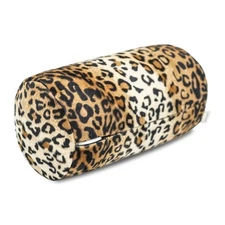 CARRIE HOME Leopard Microbead Neck Pillows Squishy Cylinder Bean Bag Pillow -...