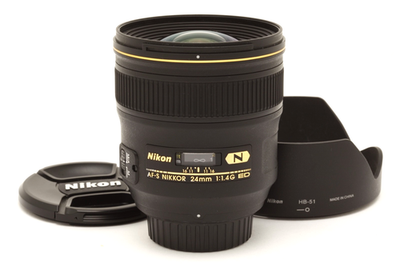Nikon AF-S NIKKOR 24mm f1.4 G ED N Lens with Hood #49964 | eBay