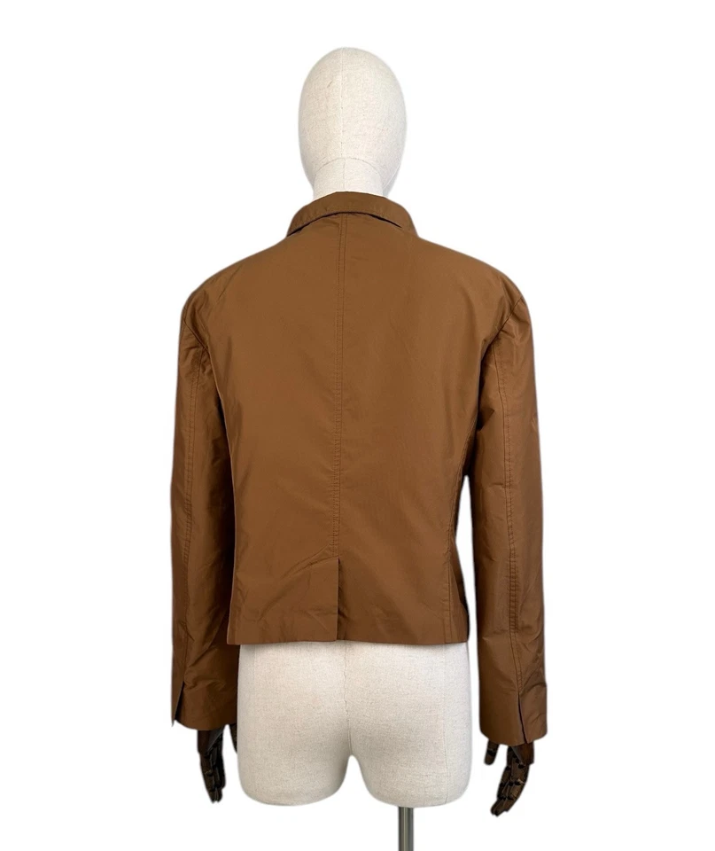 PRADA RED TAB Blazer Jacket Women's Brown Size IT42 - Image 2 of 4