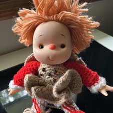 Strawberry Shortcake Cookie Dress Handmade Crochet Doll