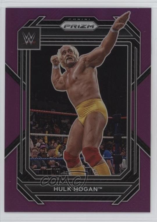 2023 Panini Prizm WWE Purple Prizm 53/149 Hulk Hogan #195 1h0p
