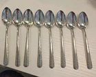 TOWLE Candlelight Sterling Silver Set 8 DEMITASSE SPOONS 4.25" New Old Stock