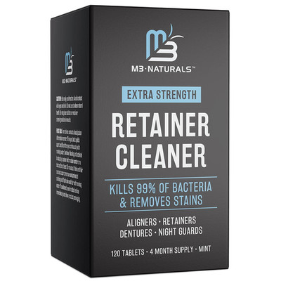 Retainer Cleanser Tablets Invisalign Cleaner, Removes Odors Discoloration Stains