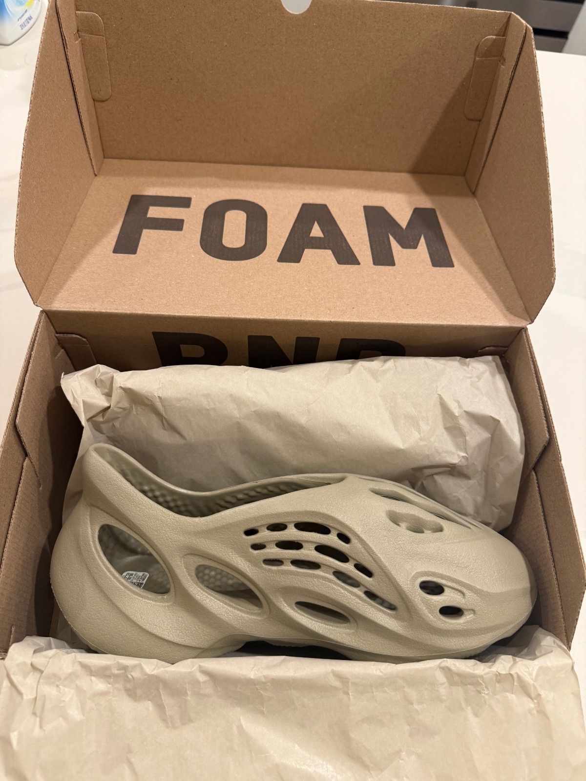 Adidas Yeezy Foam Runner - Stone Salt, size 11