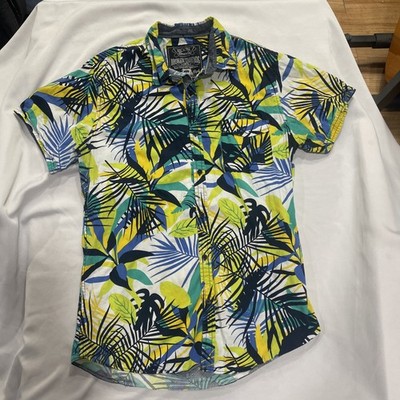 Broken Threads Large Tropical Hawaiian Style All Over Print Short Sleeve Shirt