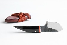 Citadel Fixed Blade XC75 'Papoose' Neck Knife, Bone Scales, Sheath+ Case Superb!