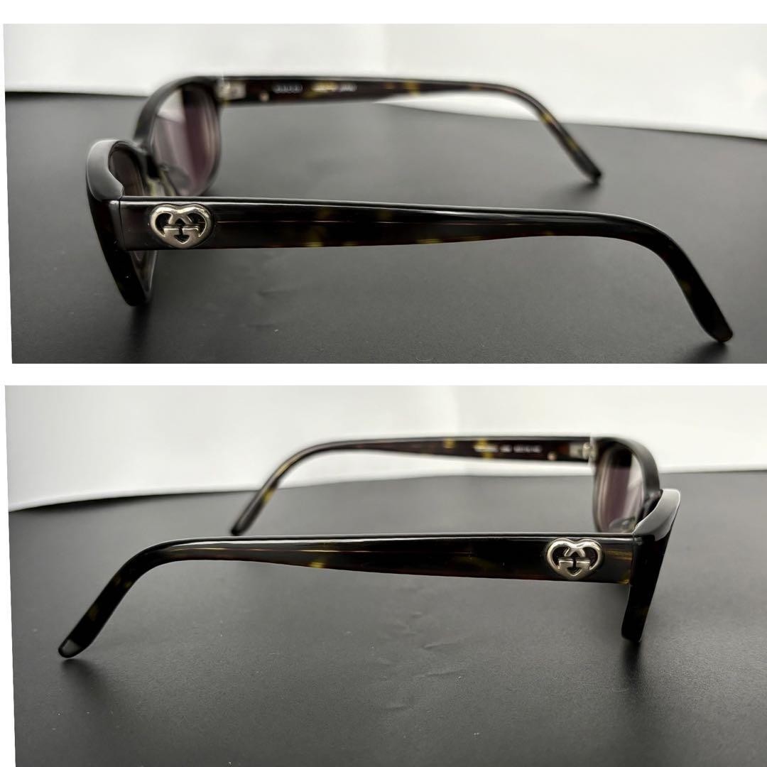 GUCCI Sunglasses Lovely Heart Glasses Eyewear Glasses Heart Interlocking Tortois thumbnail 5