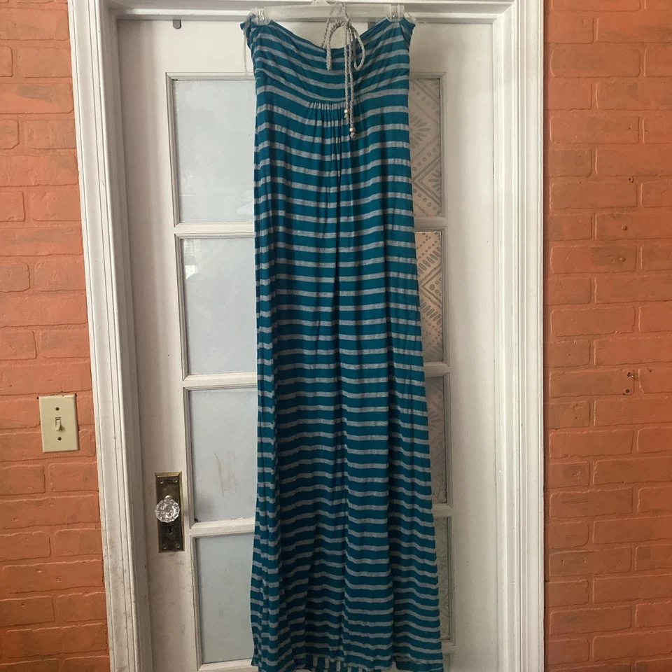 MAXI/VESTIDO DE SOL MUJER ELLA MOSS RAYAS TALLA GRANDE Verde Foto 4 de 4