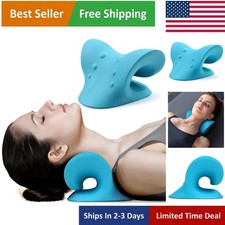 Portable Cervical Traction Device for Neck Pain Spine Alignment - Wave Design