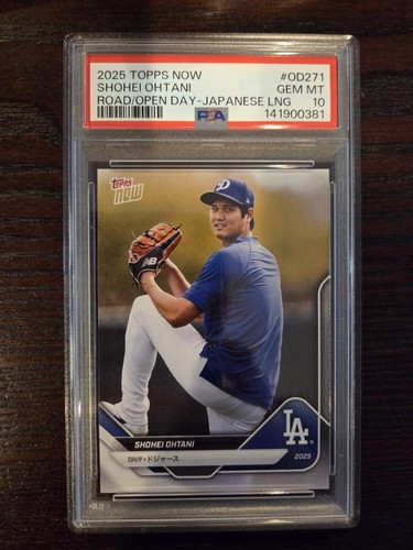 Shohei Ohtani 2025 Topps Now #OD-271 Japanese Road To Opening Day PSA 10 QTY