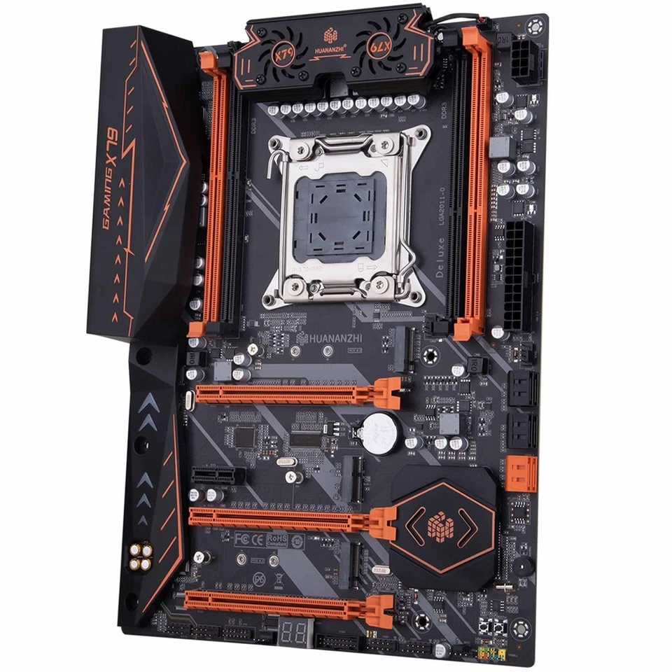 Placa Base ATX X79 Deluxe LGA 2011 4 X DDR3 ECC Xeon E5 2620 2640 2650 2680 - Imagen 3 de 4