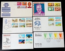 Zambia 1970-88 First Day covers (15)