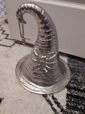 Silver Tone Witch Hat Halloween