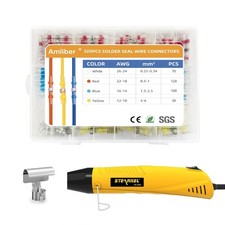 320PCS Solder Stick Wire Connectors with Heat Gun 400W, Solder Seal Wire Connect