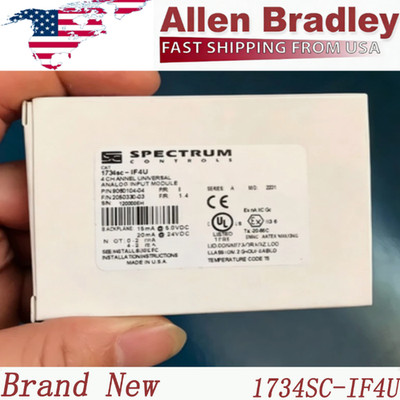 Brand New AB 1734SC-IF4U SER A Spectral Control 4 CH Universal Analysis Input US