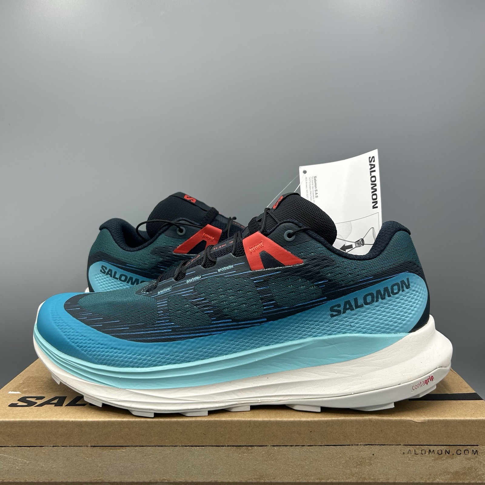 Scarpe da ginnastica Salomon Ultra Glide 2 blu profondo trail running escursionismo UK 7 EU 40 5