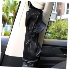 Bow Car Decorations Bow Tie Seat Belt Shoulder Pads Cute car Accessories BLACK
