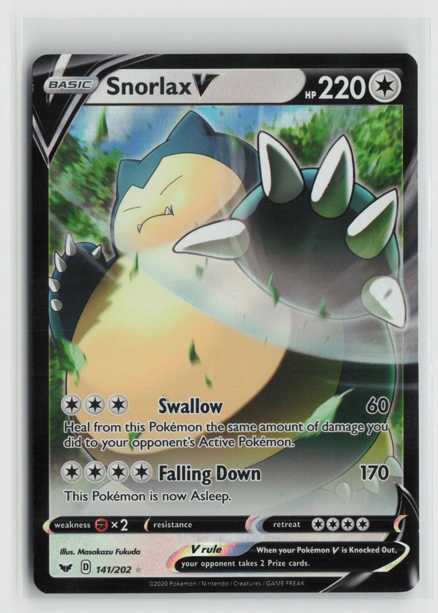 Snorlax V Pokémon TCG Cards for sale | eBay