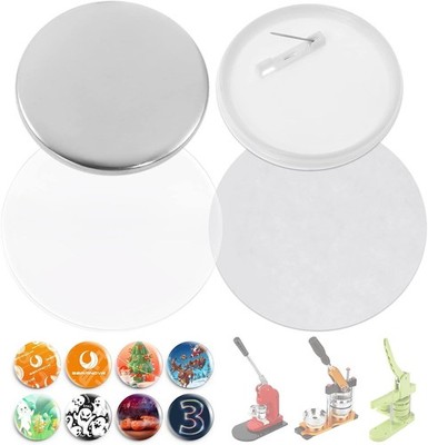 BEAMNOVA 200 Sets of Button Parts Supplies 75mm 2.95 in (Approx. 3 inch)