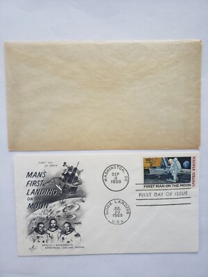 First Day Of Issue Envelope 1969 Man's First Landing On The Moon