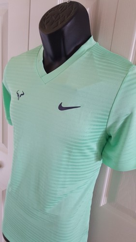 Nike men's Rafa Nadal Challenger Tennis Shirt CI9148-342 - Picture 6 of 7