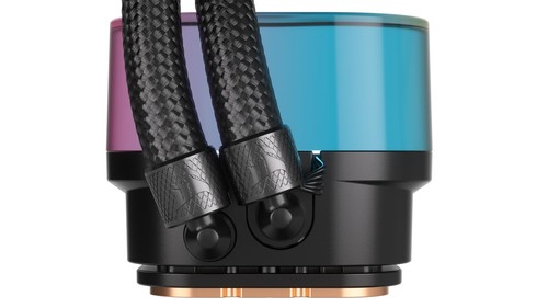 CORSAIR iCUE Link H100i RGB Liquid CPU Cooler 240mm AIO - QX120 RGB Wentylatory (używane) - Zdjęcie 7 z 12