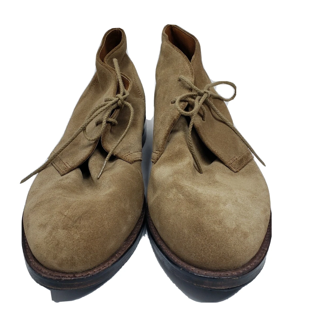 B2 Auth J CREW Taupe Suede Lace Up Desert Boots Shoes AA089 Size 8 J.CREW Ankle Suede Boots for Men for Sale | Shop New & Used  main image 2