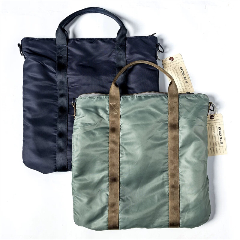 バッグ 50s U.S.A.F. MILITARY HELMET BAG 1st 1950s USAF Nylon Helmet Bag - Navy | Bronson Mfg – Bronson