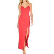 ADRIANNA PAPELL Women's Lola Jersey Slit Evening Gown Dress TEDO